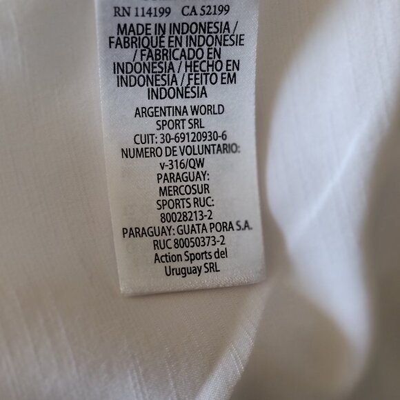 Quiksilver Waterman Men’s XXL Tahiti Palms Button-Up Shirt White NWT Anti-Wrinkl - Picture 10 of 11